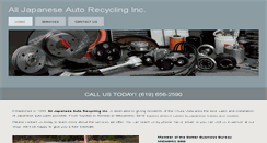 Desktop Screenshot of alljapaneseautorecycling.com