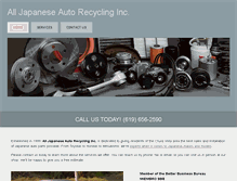 Tablet Screenshot of alljapaneseautorecycling.com